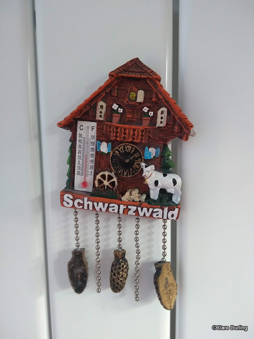 Cuckoo Clock Thermometer Fridge Magnet