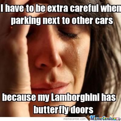 parking a Lamborghini