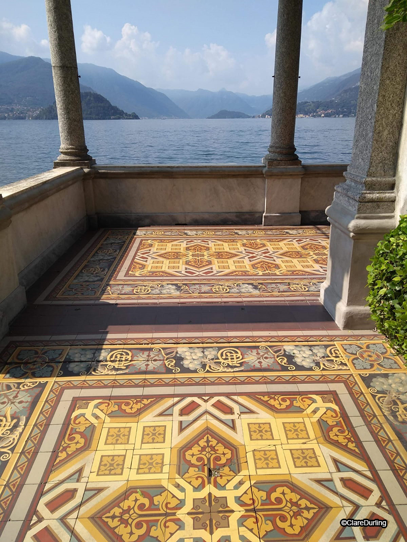 Mosaic gardens in Varenna